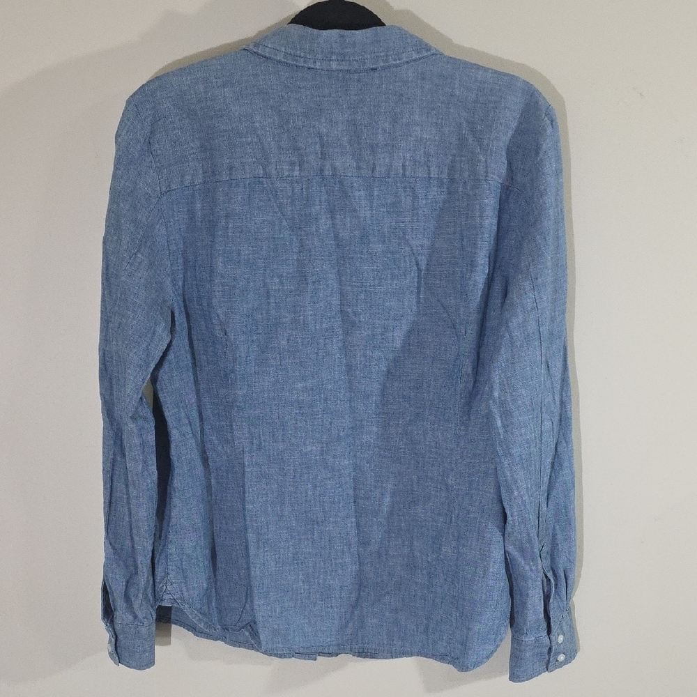 Tommy Hilfiger Blue Chambray Button Down Shirt - Picture 5 of 6